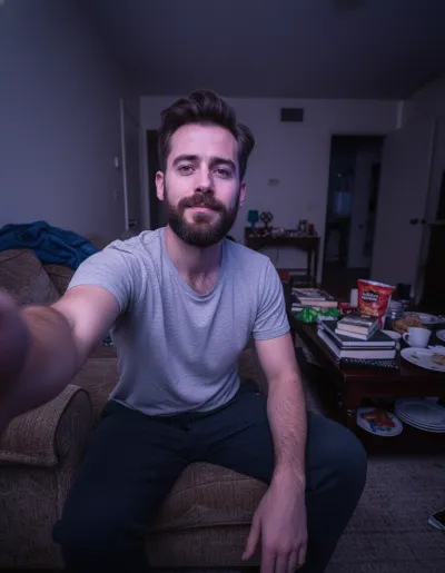 Before: Original selfie photo