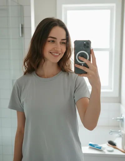 Before: Original selfie photo